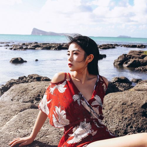 Maillot de bain pour femme LOFORWA DEER  ENTERPRISE DEER en Spandex Polyester - Ref 3038534