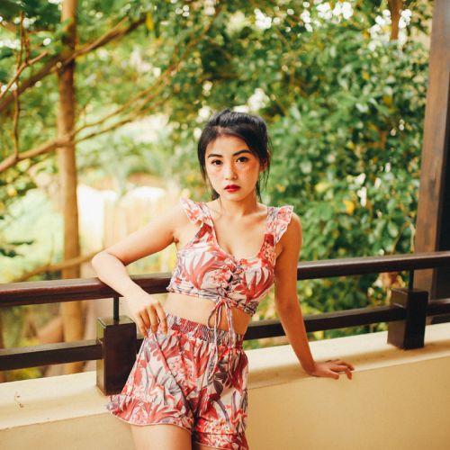 Maillot de bain pour femme LOFORWA DEER  ENTERPRISE DEER en Spandex Polyester - Ref 3038536