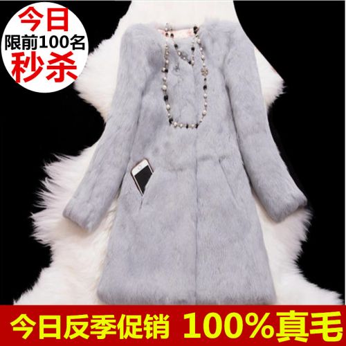Manteau de fourrure femme en Poil lapin - Ref 3171510