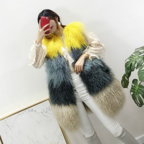 Manteau de fourrure femme en Laine - Ref 3171592