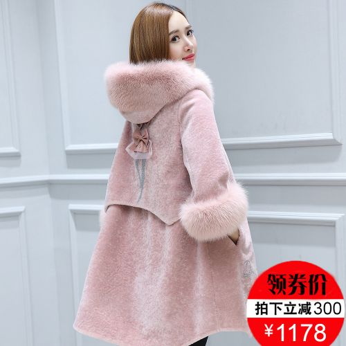 Manteau de fourrure femme SENMONO - Ref 3171715