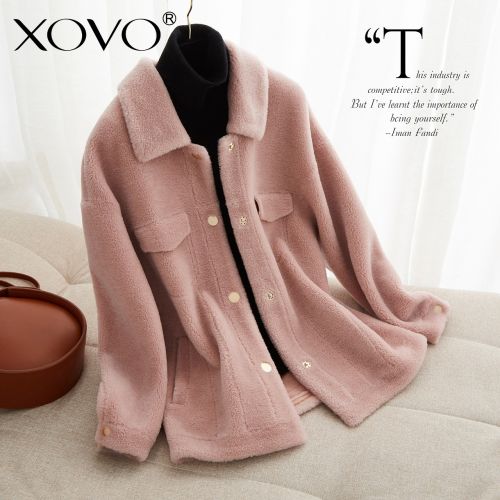 Manteau de fourrure femme XOVO - Ref 3171745