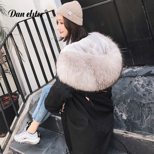 Manteau de fourrure femme ELSTER en Poils lapin rex - Ref 3171963