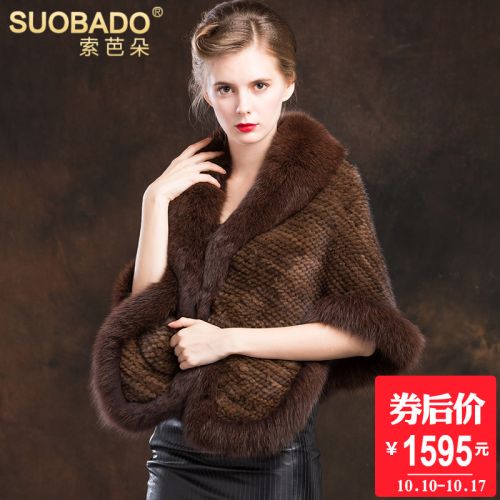 Manteau de fourrure femme SUOBADO en Cheveux vison - Ref 3171971
