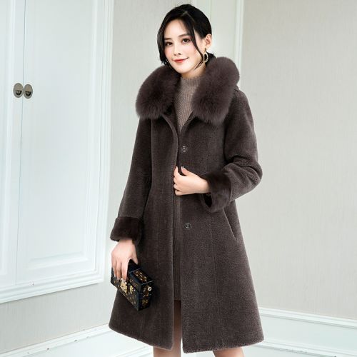 Manteau de fourrure femme ZQQZ en Cheveux vison - Ref 3172076