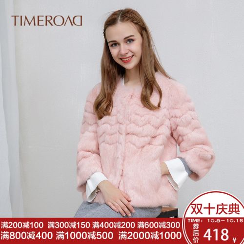 Manteau de fourrure femme TIME ROAD THOMINO - Ref 3172175