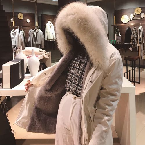 Manteau de fourrure femme BYCITY en Poils lapin rex - Ref 3172202