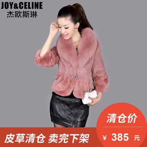 Manteau de fourrure femme JOY AMP CELINE JIE OSLIN en Poils lapin rex - Ref 3172637