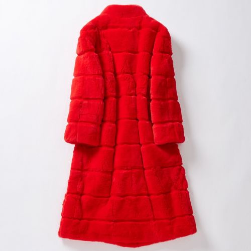 Manteau de fourrure femme ZOENUU en Poils lapin rex - Ref 3172747