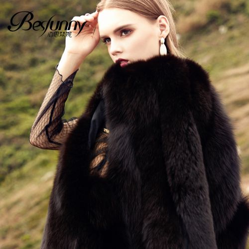 Manteau de fourrure femme BESFUNNY - Ref 3172831