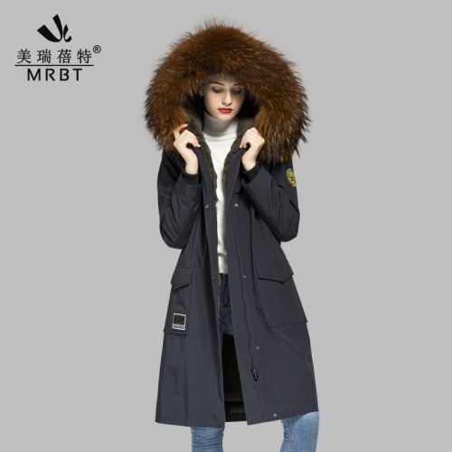 Manteau de fourrure femme MRBT en Poils lapin rex - Ref 3174498