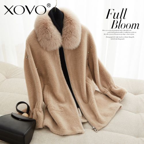 Manteau de fourrure femme XOVO - Ref 3175243