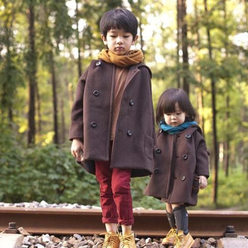 Manteau enfant F.AUSPICE en laine - Ref 2160685