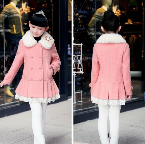 Manteau pour fille en laine - Ref 2161499