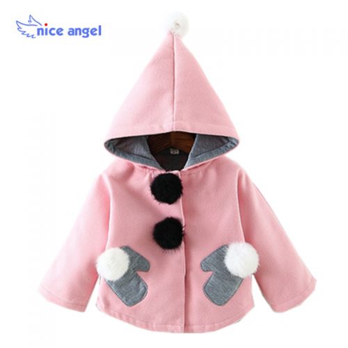 Manteau pour fille NICE ANGEL en laine - Ref 2161507