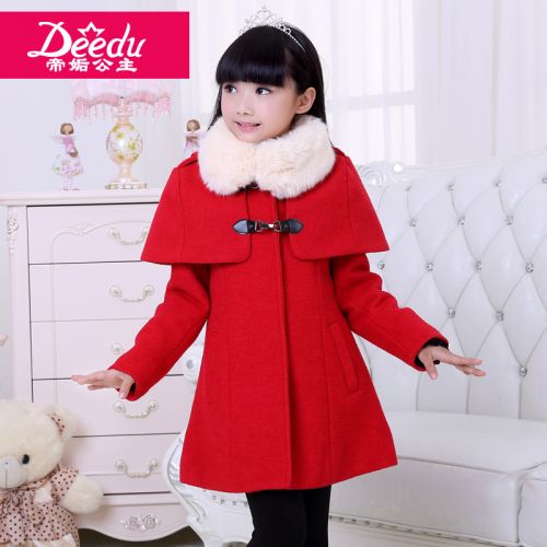 Manteau pour fille DEEDU en laine - Ref 2161547