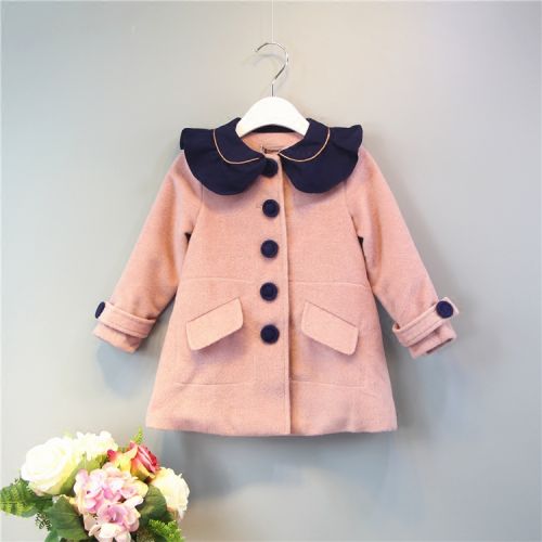 Manteau pour fille DANSO en laine - Ref 2161600