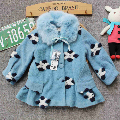 Manteau pour fille en laine - Ref 2161631