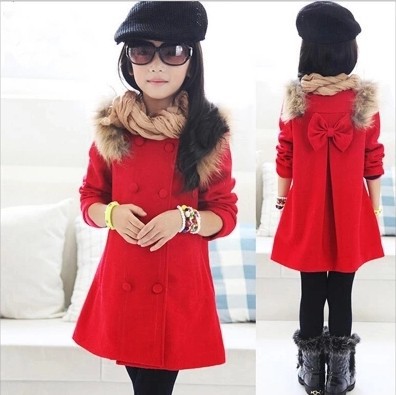 Manteau pour fille en cachemire - Ref 2161639