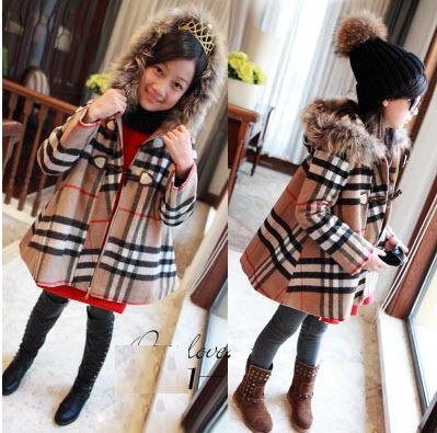 Manteau pour fille CUTEBABY en laine - Ref 2161649