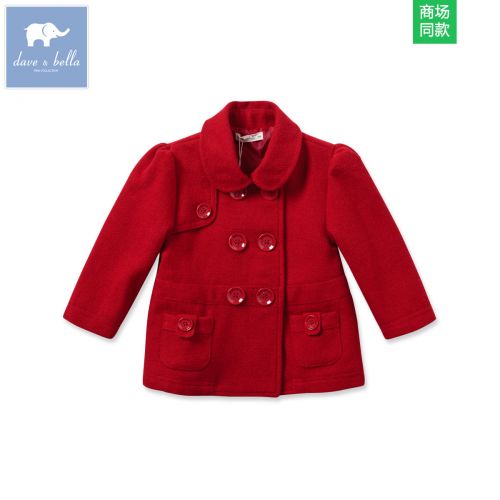 Manteau pour fille DAVEBELLA en laine - Ref 2161687