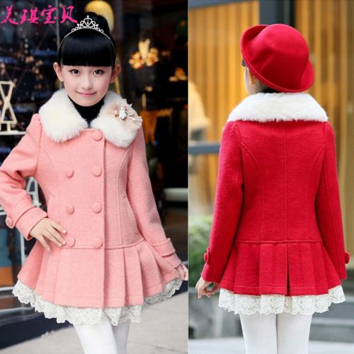 Manteau pour fille en laine - Ref 2161758