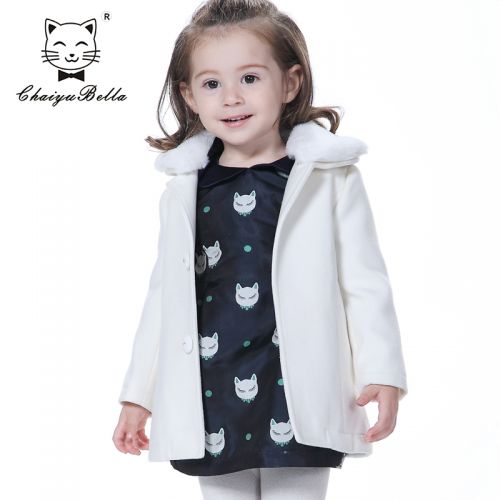 Manteau pour fille CHOIYUBELLA en flanelle - Ref 2161767