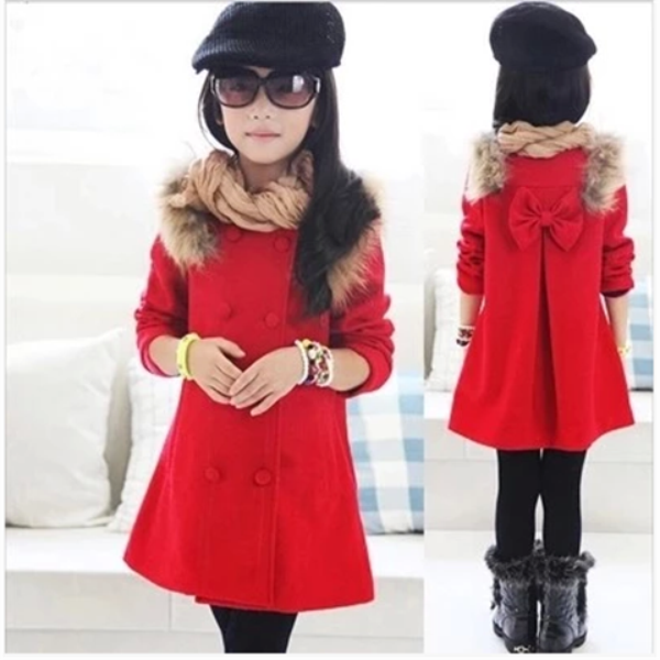 Manteau pour fille en laine - Ref 2161817
