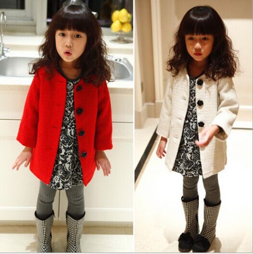 Manteau pour fille en de laine - Ref 2161824