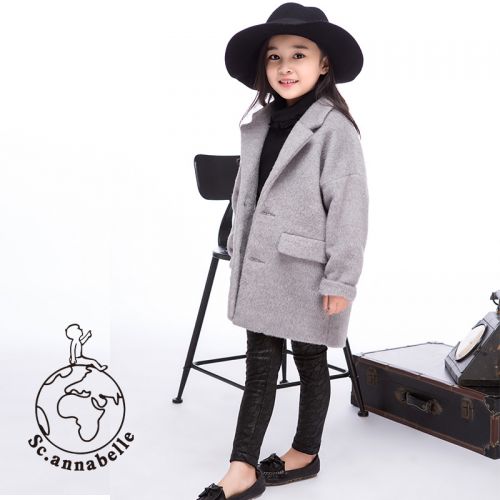 Manteau pour fille SC.ANNABELLE en laine - Ref 2161971