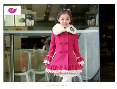 Manteau pour fille en laine - Ref 2161976
