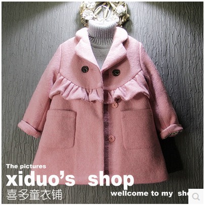 Manteau pour fille en laine - Ref 2162016
