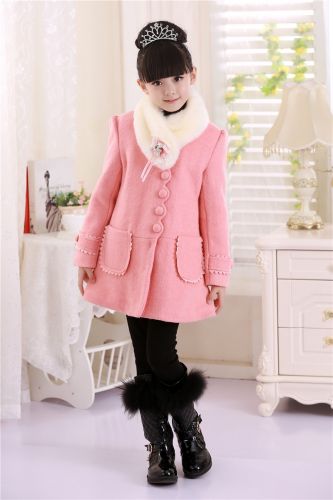 Manteau pour fille en laine - Ref 2162019