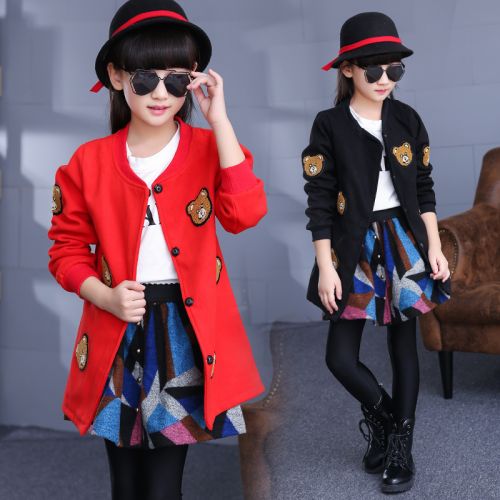 Manteau pour fille ADWZ en laine - Ref 2162036