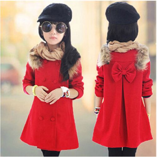 Manteau pour fille en de laine - Ref 2162055