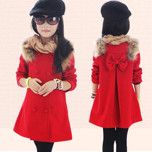 Manteau pour fille en laine - Ref 2162083