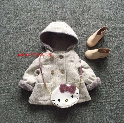 Manteau pour fille BABY en laine - Ref 2162092