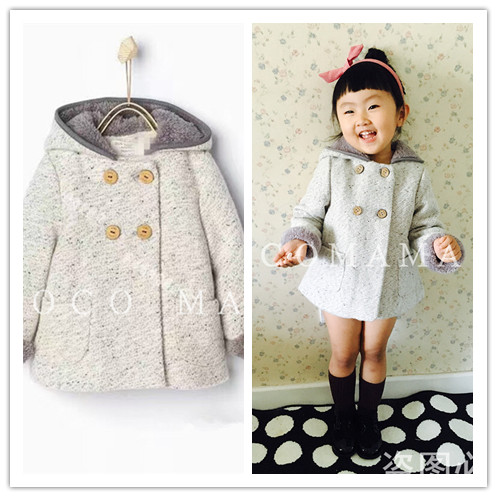 Manteau pour fille en laine - Ref 2162107