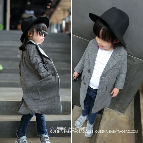 Manteau pour fille QUEENABABY en laine - Ref 2162145