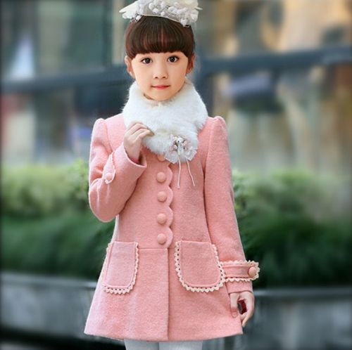 Manteau pour fille en laine - Ref 2162173