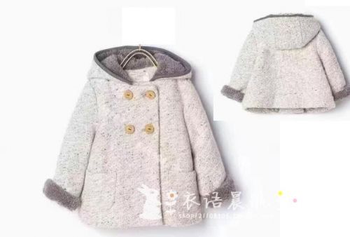 Manteau pour fille en laine - Ref 2162179