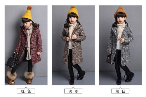 Manteau pour fille en fibre - Ref 2162187
