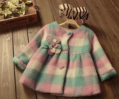 Manteau pour fille en laine - Ref 2162194