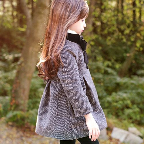 Manteau pour fille en flanelle - Ref 2162195