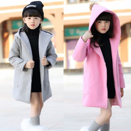 Manteau pour fille en flanelle - Ref 2162265