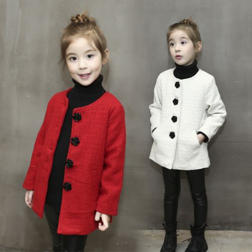 Manteau pour fille en laine - Ref 2162323