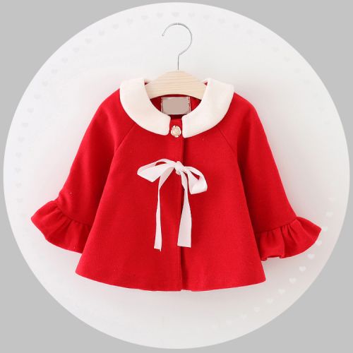 Manteau pour fille en flanelle - Ref 2162334