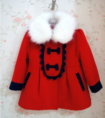 Manteau pour fille en laine - Ref 2162336