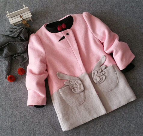 Manteau pour fille en laine - Ref 2162365