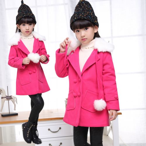 Manteau pour fille en de laine - Ref 2162369
